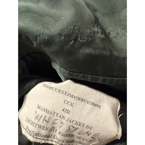 Oxxford Clothes Bauman's Emerald Green Cashmere Suit Jacket Size 42 R JL - Picture 9 of 16